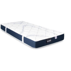 DUNLOPILLO MAGNOLIA Ensemble 90 x 190 - Matelas + Sommier foncé - Ep 18 cm - Mousse - Lattes passives - Fabriqué en France
