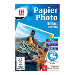 Papier Photo Brillant 10x15 - 200 g/m² - 50 Feuilles