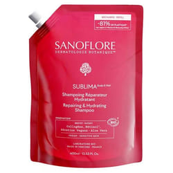 Sanoflore Sublima Shampoing Réparateur Hydratant Bio Éco-Recharge 400 ml