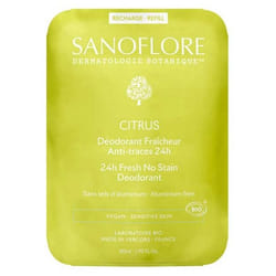 Sanoflore Déodorant Fraîcheur 24H Citrus Recharge Bio 50 ml