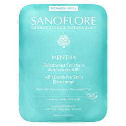 Sanoflore Déodorant Fraîcheur 48H Mentha Recharge Bio 50 ml