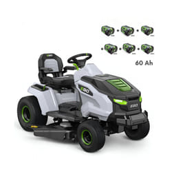Pack Tondeuse autoportée sur batteries coupe 107 cm, 6 batteries 10Ah et chargeur rapide - ego TR4201E