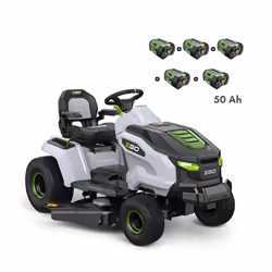 Le tracteur-tondeuse EGO propose une solution efficace pour la tonte des herbes hautes grâce à son système d'éjection latéral ...