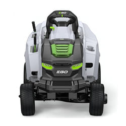 Pack Tondeuse autoportée sur batteries ego, Lames 98cm, Bac arrière 300l et mulching, 5 batteries 10Ah et chargeur rapide -