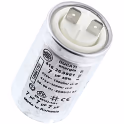 Condensateur 7 MF universel compatible pour Sèche-linge ELECTROLUX, ARTHUR MARTIN ELECTROLUX, FAURE, ZANUSSI, AEG 1256417013, ...