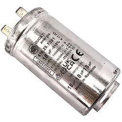 Condensateur 18µf compatible pour Sèche-linge ELECTROLUX, AEG, ZANUSSI, FAURE, EZANKER 1240344612 Appareils compatibles : [SÈ ...