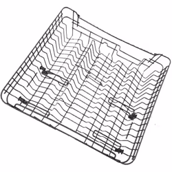 Panier supérieur pour Lave-vaisselle CONTINENTAL EDISON, CURTISS, OCEANIC, HIGHONE 34420216, 34420953 Appareils compatibles : ...