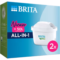 Lot de 2 cartouches filtrantes BRITA MAXTRA PRO AIO pour Divers petit ménager BRITA Boire de l'eau et s'hydrater n'a jamais é ...