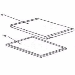 Joint (partie congélateur repére102) pour Réfrigérateur, congélateur LISTO 390H62 Appareils compatibles : [FRIGO, RÉFRIGÉRATE ...