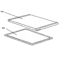 Listo - sos Accessoire Joint (partie congélateur repére102) pour Réfrigérateur, congélateur 390H62