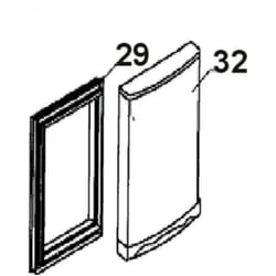 SOS Accessoire Joint porte (Partie réfrigérateur, repère 29) pour Réfrigérateur, congélateur PROLINE 40040061