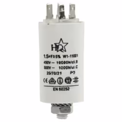 Condensateur 1.5UF pour lave-linge BOSCH, SIEMENS, NEFF, GAGGENAU, BALAY, CONSTRUCTA 00172291, 172291 Appareils compatibles : ...