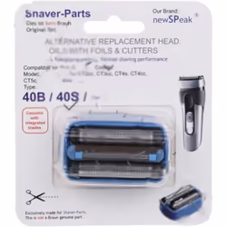 Tête de rasage Cooltec 40B pour Rasoir, tondeuse BRAUN 81671689 Appareils compatibles : [RASOIR, TONDEUSE BRAUN: ] 5425 BB440 ...