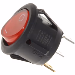 Interrupteur lumineux rouge 3 cosses diam 20mm 6A compatible pour Centrale vapeur ARIETE AT2135760200 Appareils compatibles : ...