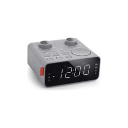 Radio-réveil Muse M-17 Lg Grand Afficheur Led 0,9" Blanc Gris Clair