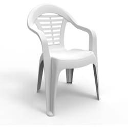 Silla - Chaise de jardin blanche en résine