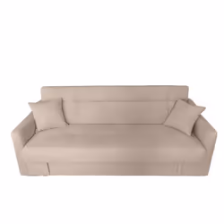 Canapé convertible avec coffre en velours cotelé beige 3 places ADARE, Concept Usine