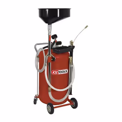 Récupérateur d'huile par gravité et aspiration 90 litres KSTOOLS, récupérer et transvaser les huiles usagées, vidange de la c ...