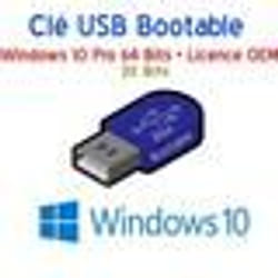 Clé USB Bootable Windows 10 pro + Licence
