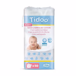 Tidoo Coton Maxi Carrés Bio 50 cotons
