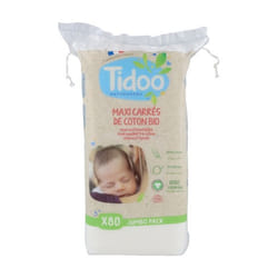 Tidoo Coton Maxi Carrés Bio 80 cotons