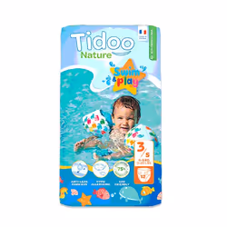 Tidoo Nature – Swim&amp;Play, Garçon/Fille, 4 kg, 9 kg, Bleu, Velcro, Jour et nuit