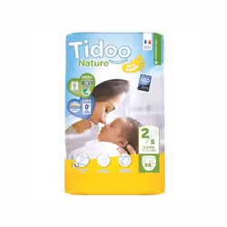 Tidoo TID.762501, Garçon/Fille, Couche avec élastiques, 3 kg, 6 kg, 58 pièce(s), Sac en plastique