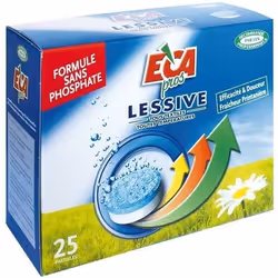 Lessive tous textiles et toutes températures - x25 pastilles