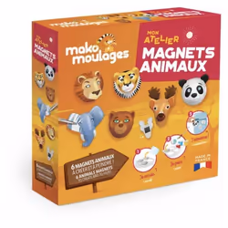 mako moulages Mon atelier magnet animaux - kit creatif complet - fabriqué en France