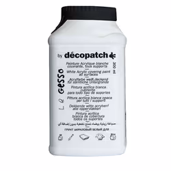 Décopatch Gesso 300g multilangues, 300 ml, Blanc, Bouteille