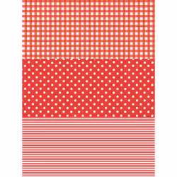 Clairefontaine 484 - Pochette 20 Feuilles Décopatch, 5 an(s), Papier, Rouge