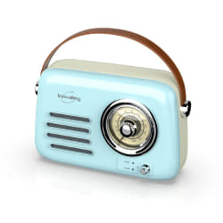 Inovalley Radio vintage Bluetooth - Bleue