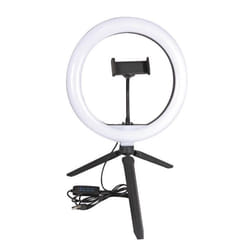 Anneau LED Selfie - INOVALLEY - 26cm - 120 LED - 10 Watts - 3 couleurs réglables