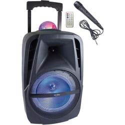 INOVALLEY KA116BOWL - Enceinte lumineuse Bluetooth 450W - Fonction Karaoke - Boule kaleidoscope LED multicolore - Port USB