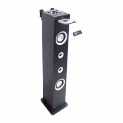 HP49CD - Tour de son Bluetooth - Lecteur cd et fonction Karaoke - 100W - Radio fm - Port usb - Entree aux-in - Noir - Inovalley