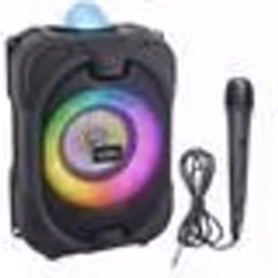 Enceinte lumineuse Bluetooth pour karaoké - INOVALLEY - DANCE CUBE 44 - 150W - Effet kaléidoscope LED