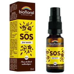 Biofloral Fleurs de Bach Spray SOS Jour Serein Bio 20 ml