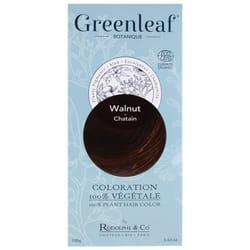 Coloration - GreenLeaf - Botanique - 100% Végétale Bio - Châtain - Sans ammoniaque