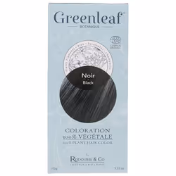 Coloration - GreenLeaf - Botanique - 100% Végétale Bio - Noir - 100g