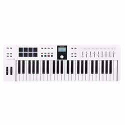 Arturia Keylab Essential 49 MK3, 49 touche(s), Boutons, Foie, Rotatif, Noir, Noir, Rouge/Vert/Bleu, USB
