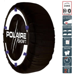 Chaussette neige ultra résistante montage facile pour pneu 175/80R13 Polaire 0S52-S7IA