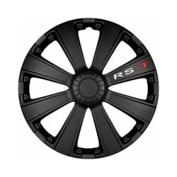 Boîte de 4 enjoliveurs racing rst Noir abs 13'' Polaire RA13-RRSE - Ce produit de marque Polaire est neuf.