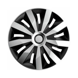 Boîte de 4 enjoliveurs penta SilverNoir abs 15'' Polaire RA15-RPEA - Ce produit de marque Polaire est neuf.