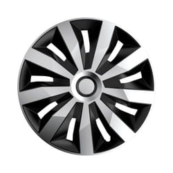 Boîte de 4 enjoliveurs penta SilverNoir abs 16'' Polaire RA16-RPEA - Ce produit de marque Polaire est neuf.