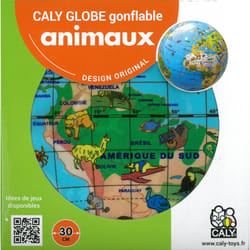 Caly Toys Globe gonflable 30 animaux globe