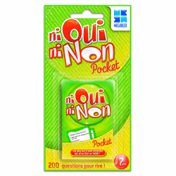 MEGABLEU Ni Oui Ni Non Pocket Classique, unisexe, Carton, Plastique, Vert, Rouge, 01-01-2015, France, CE,EN71-1,EN71-2,EN71-3
