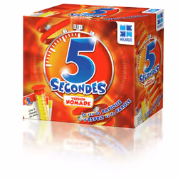 MEGABLEU 5 Secondes Nomade, Jeu de cartes, Trivia, 8 an(s), Edition de voyage, 20 min, Jeu familial