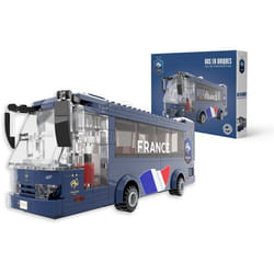 MEGABLEU - Jeu de construction - Bus en briques - Fédération Française de Football - 319 pièces - Dès 8 ans