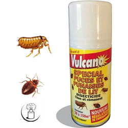 VULCANO - Aérosol Anti PUNAISES DE LIT & PUCES auto-vidant 150 ml