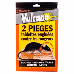 Vulcano Pièges Tablettes Engluées (X2) - Glue contre rat et souris